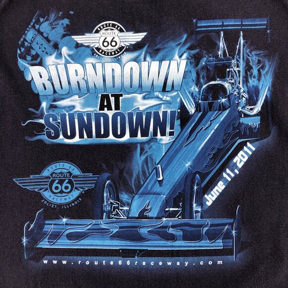 Route 66 Raceway Joliet Illinois tshirt - Picture 3 of 5